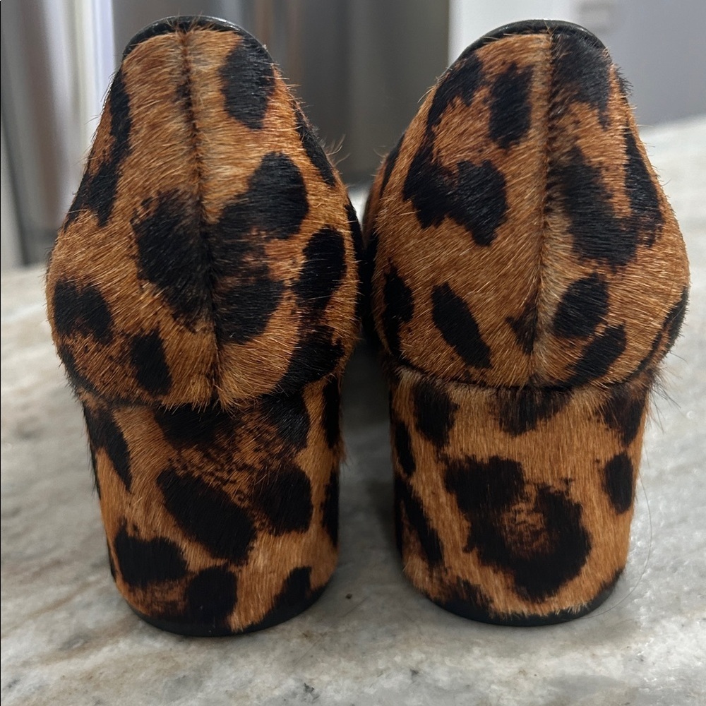 Talbots animal print heels size 7.5M Brown & Black - Picture 5 of 13